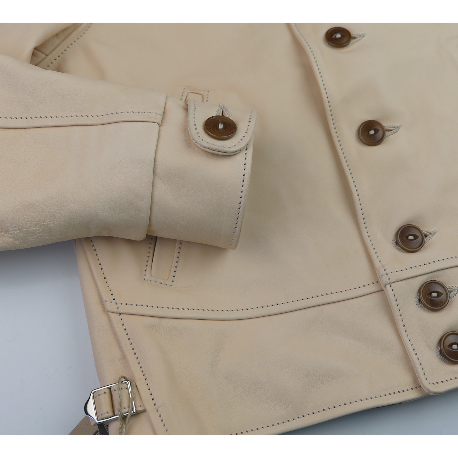 Aero Aeromarine Unfinished Horsehide WK2 button cuff.jpg
