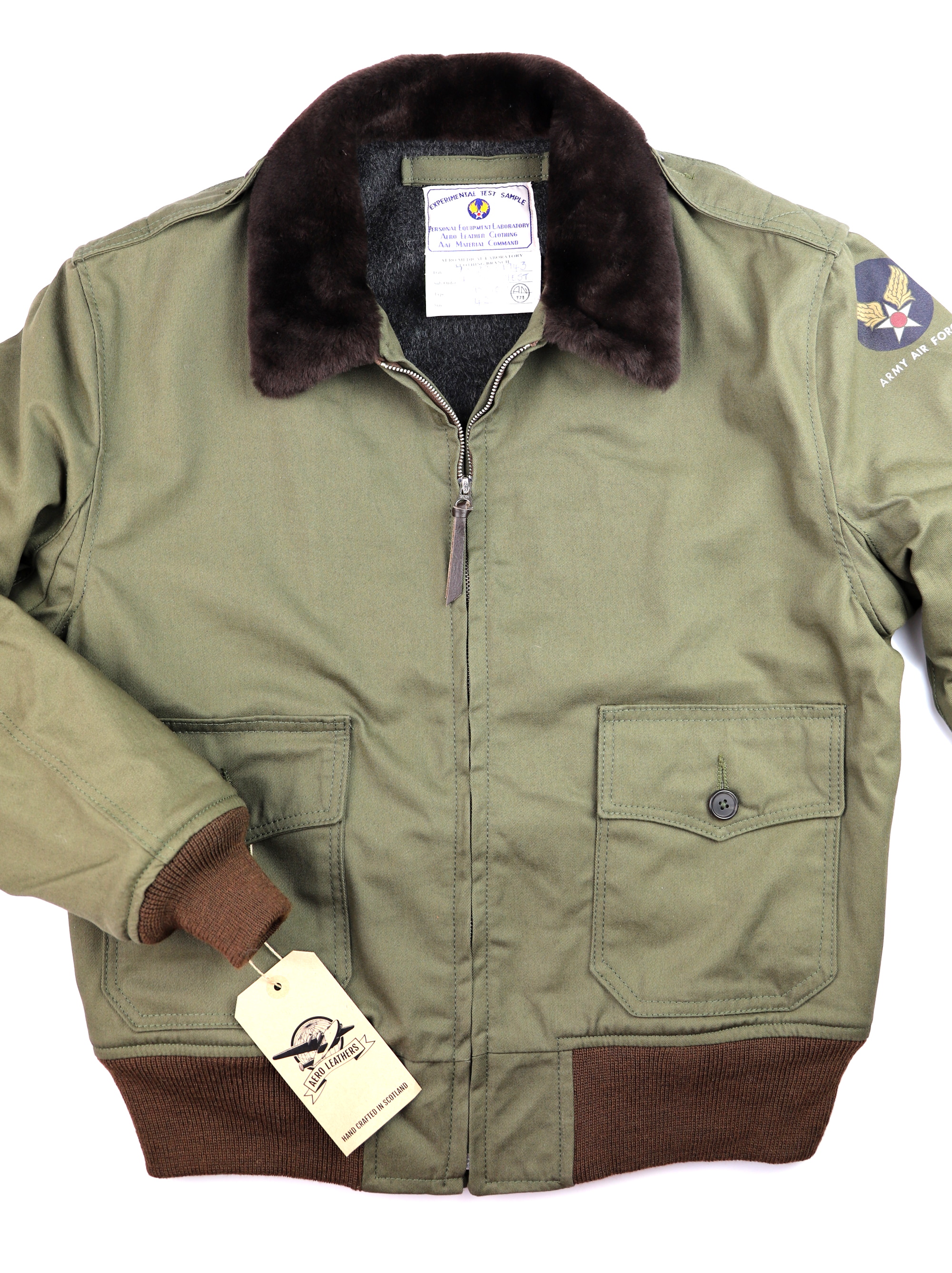 Aero B-10 with Dark Brown fur collar front.jpg