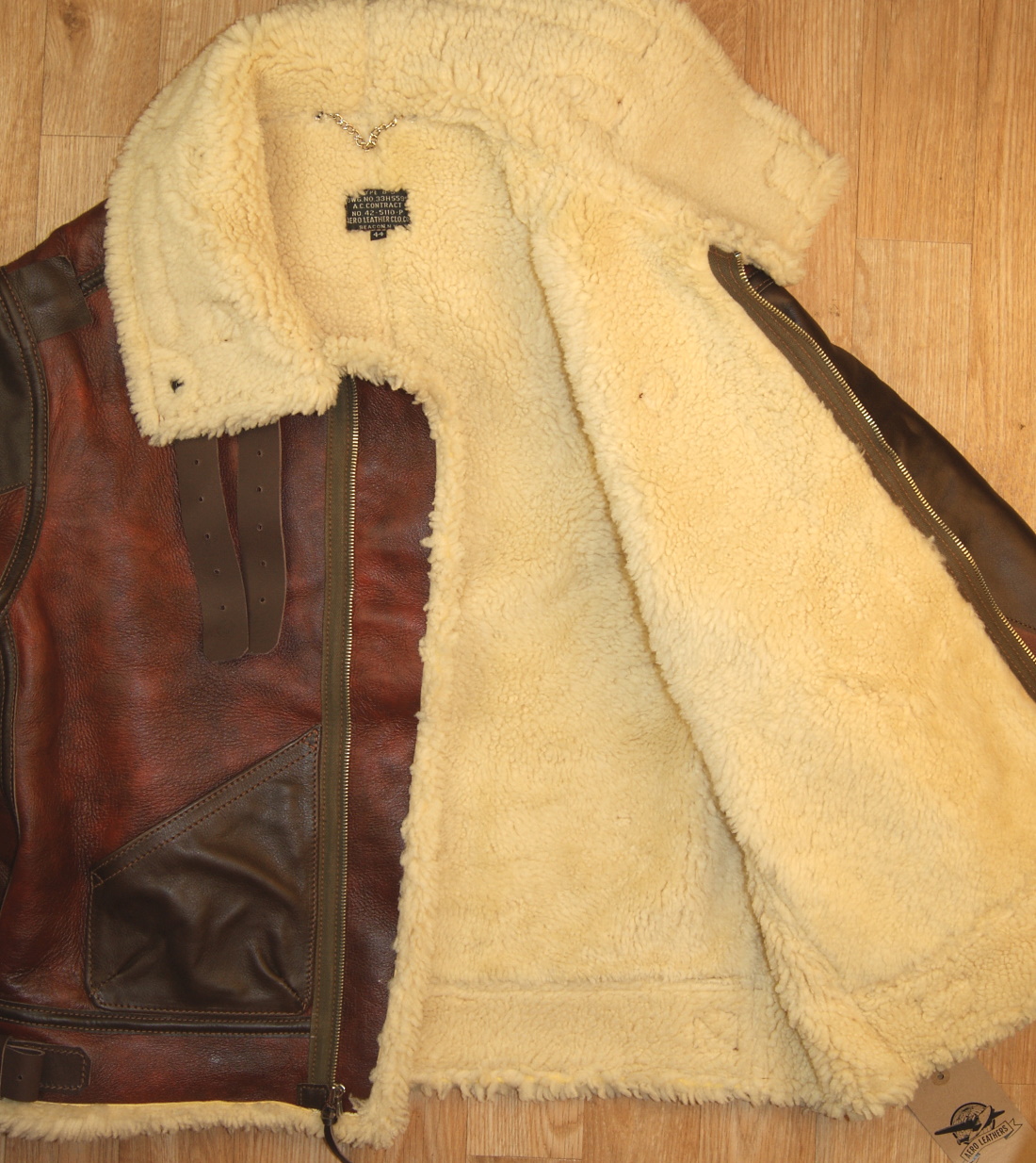 Aero B-3 Redskin 15mm thinner shearling open.jpg