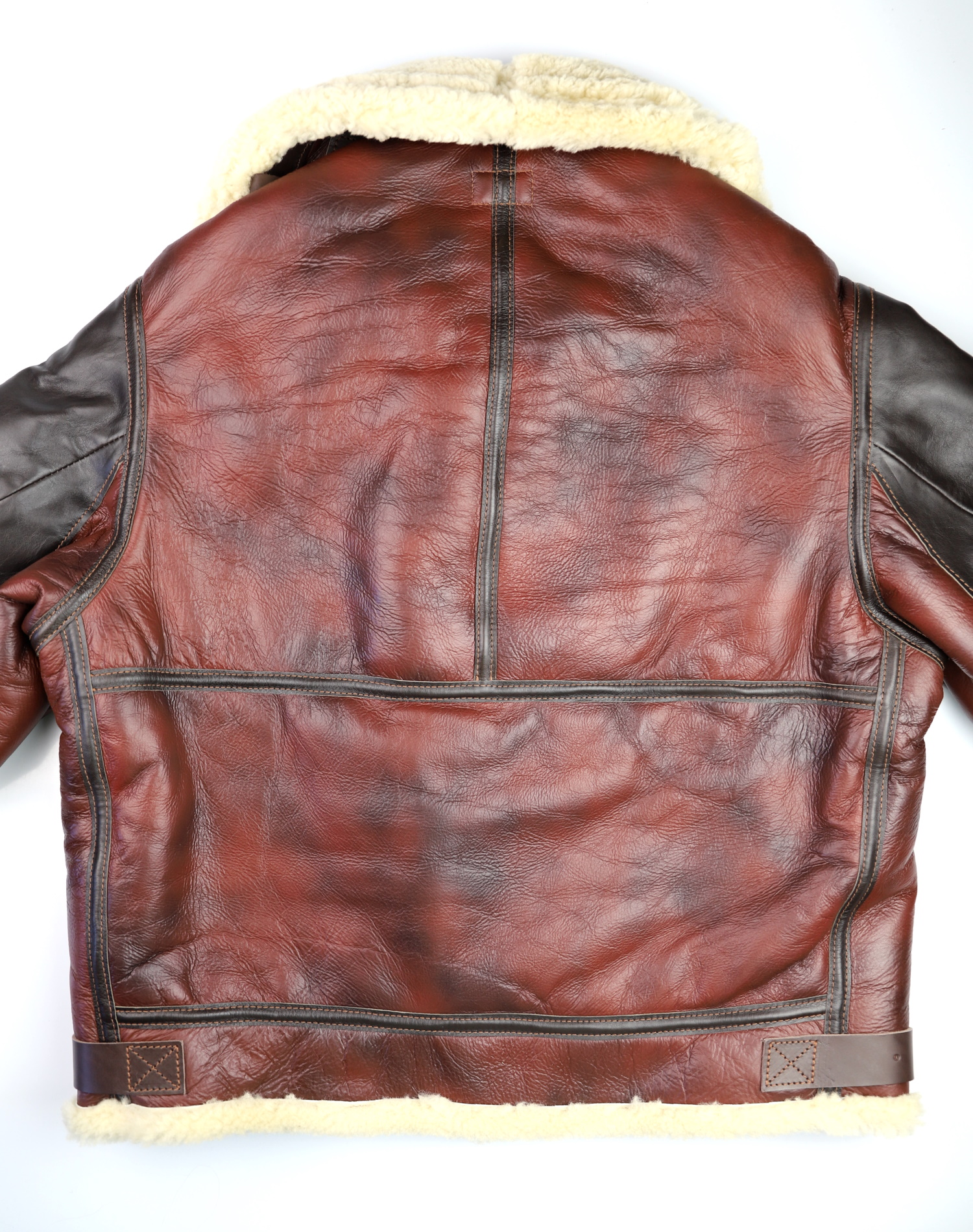 Aero B-3 Redskin Dark Seal trim T5N back.jpg