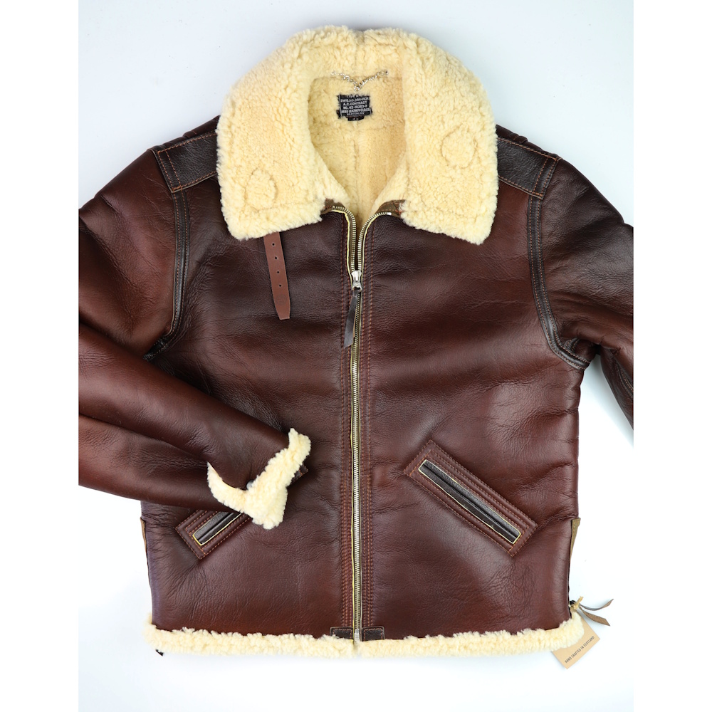 Aero B-6 Redskin Dark Seal horsehide trim RV44 front IG square.jpg