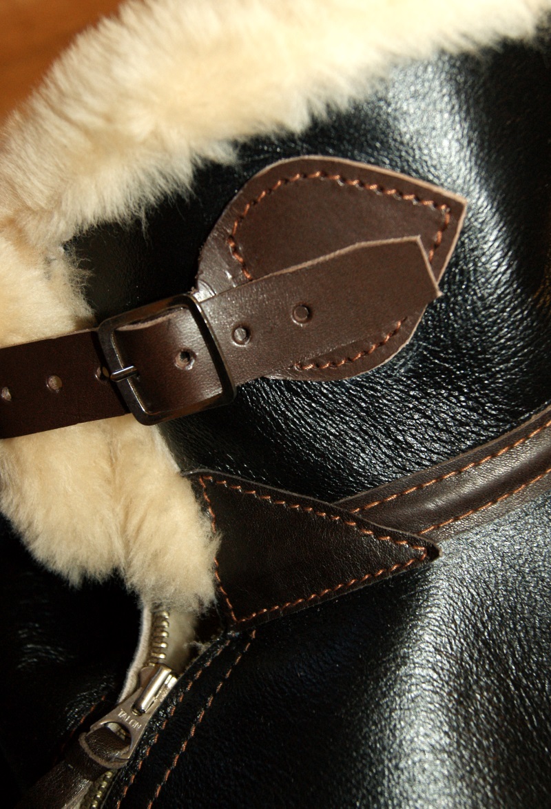 Aero B-6 Seal Brown Shearling with Dark Seal Vicenza trim size 38 UT9 latch.jpg