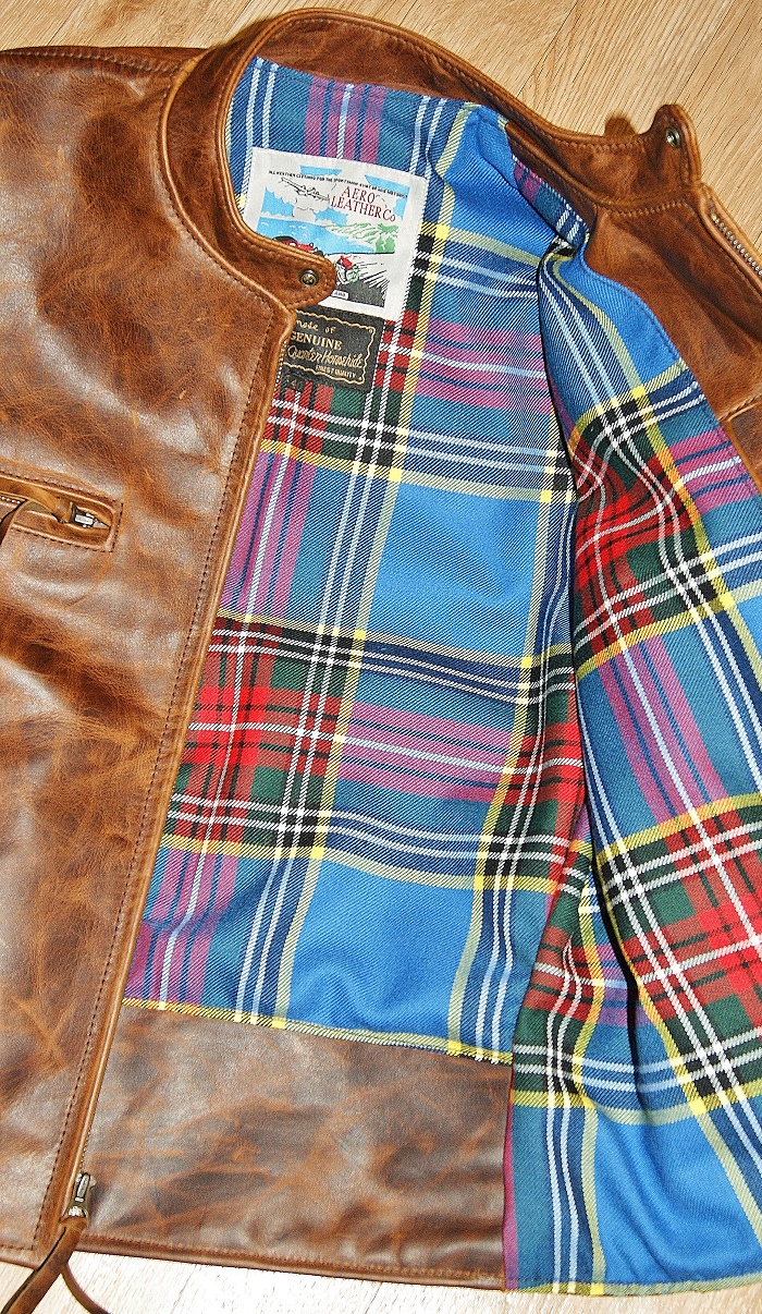 Aero Battered Tan CXL FQHH Cafe Racer MacBeth Modern tartan lining.jpg