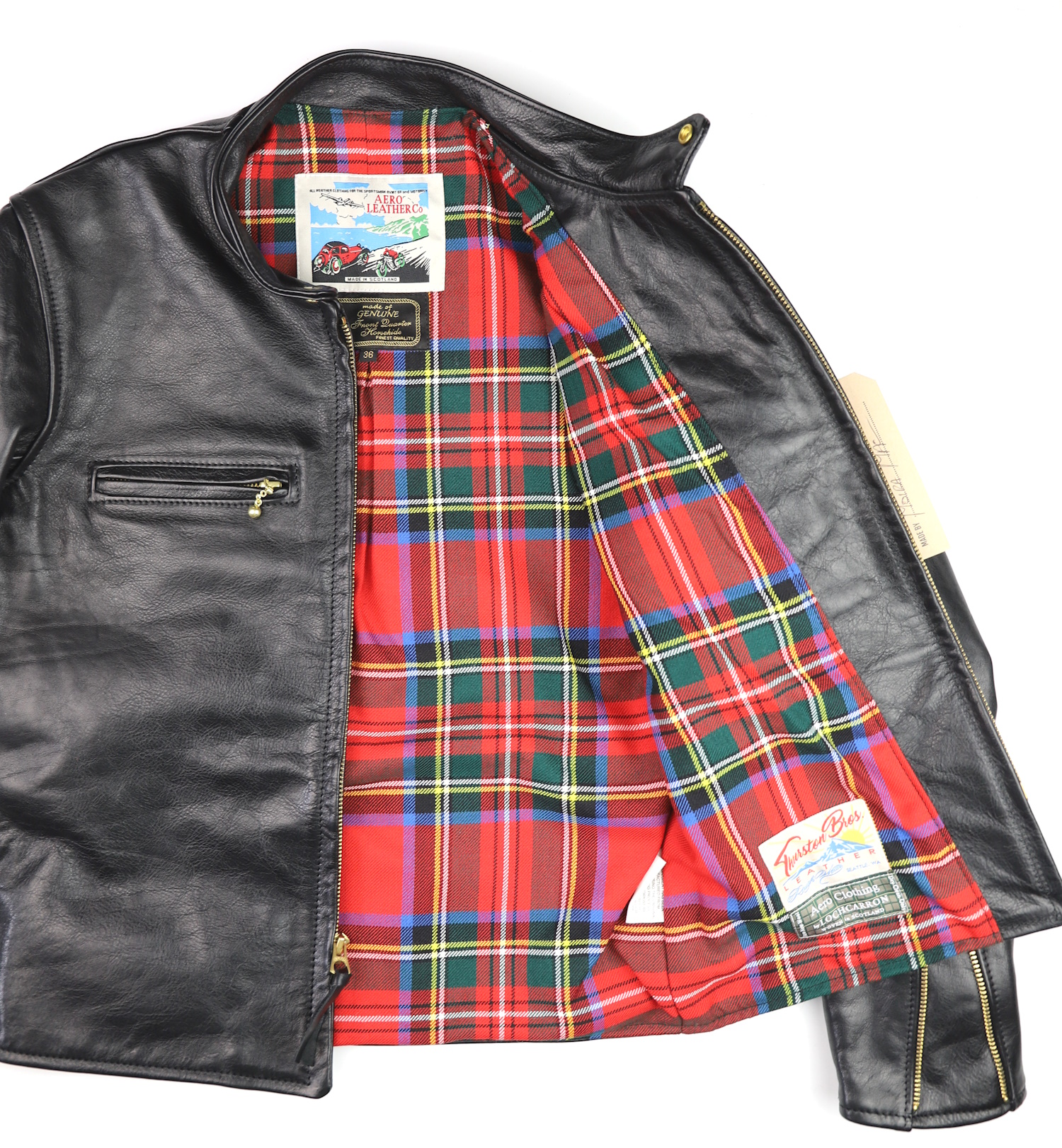 Aero Board Racer Black Vicenza C43 Royal Stewart medium weight tartan lining.jpg