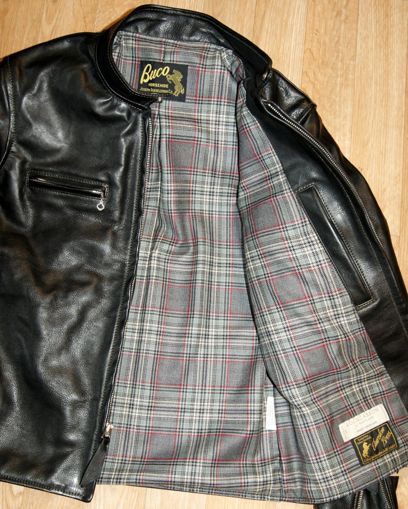 Aero Board Racer Black Vicenza Horsehide 77 Plockton Check Tweed wool lining.jpg