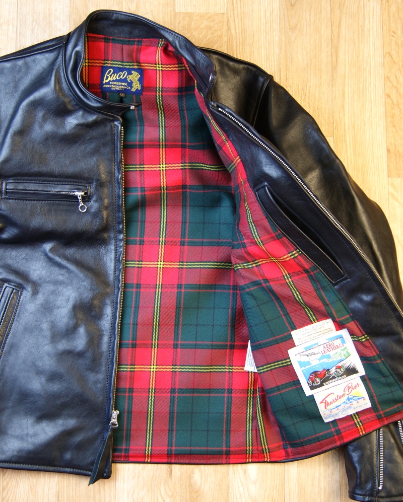 Aero Board Racer Black Vicenza Horsehide AL2 Ulster Red tartan lining.jpg