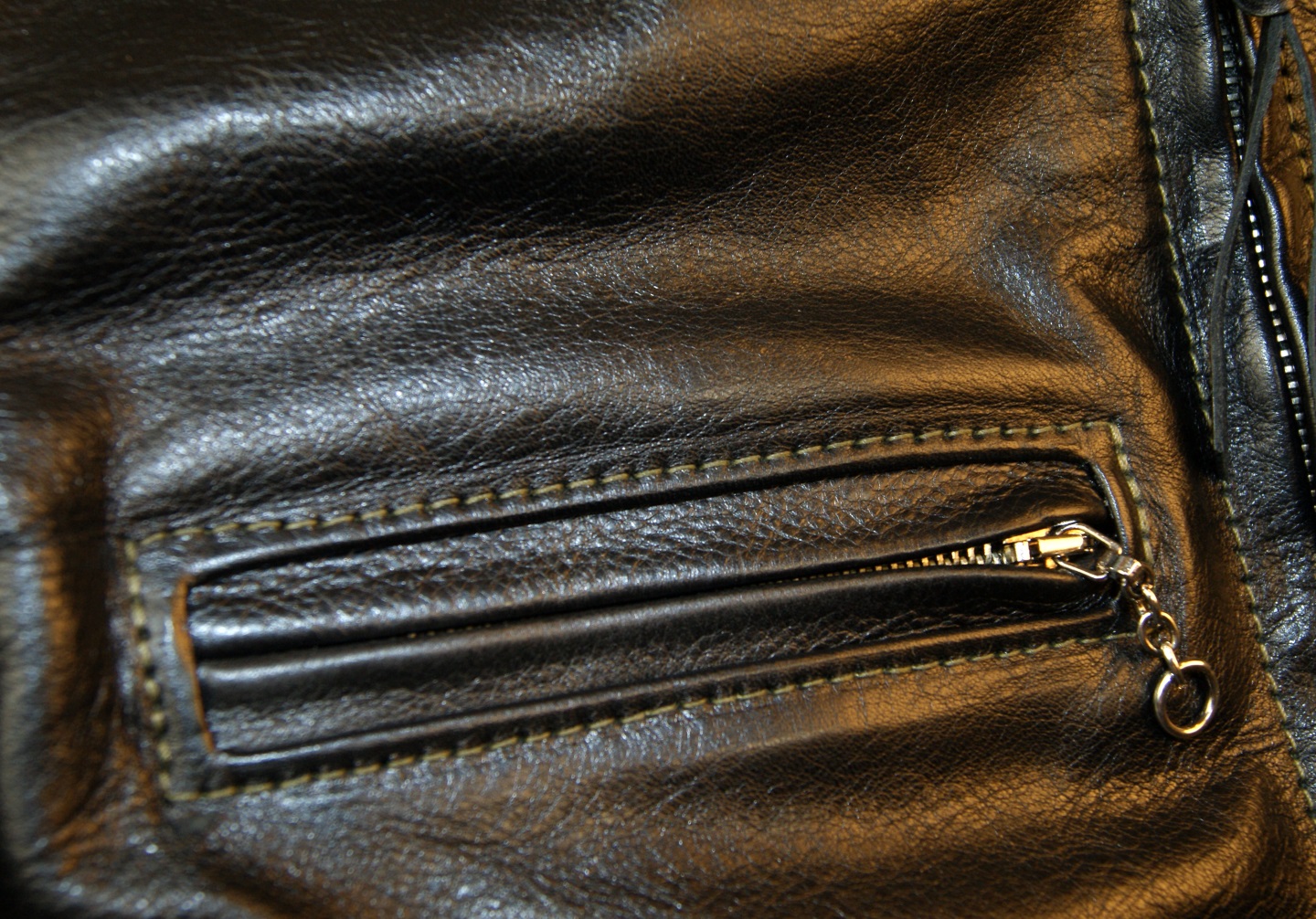 Aero Board Racer Black Vicenza Horsehide DB2 chest pocket.jpg