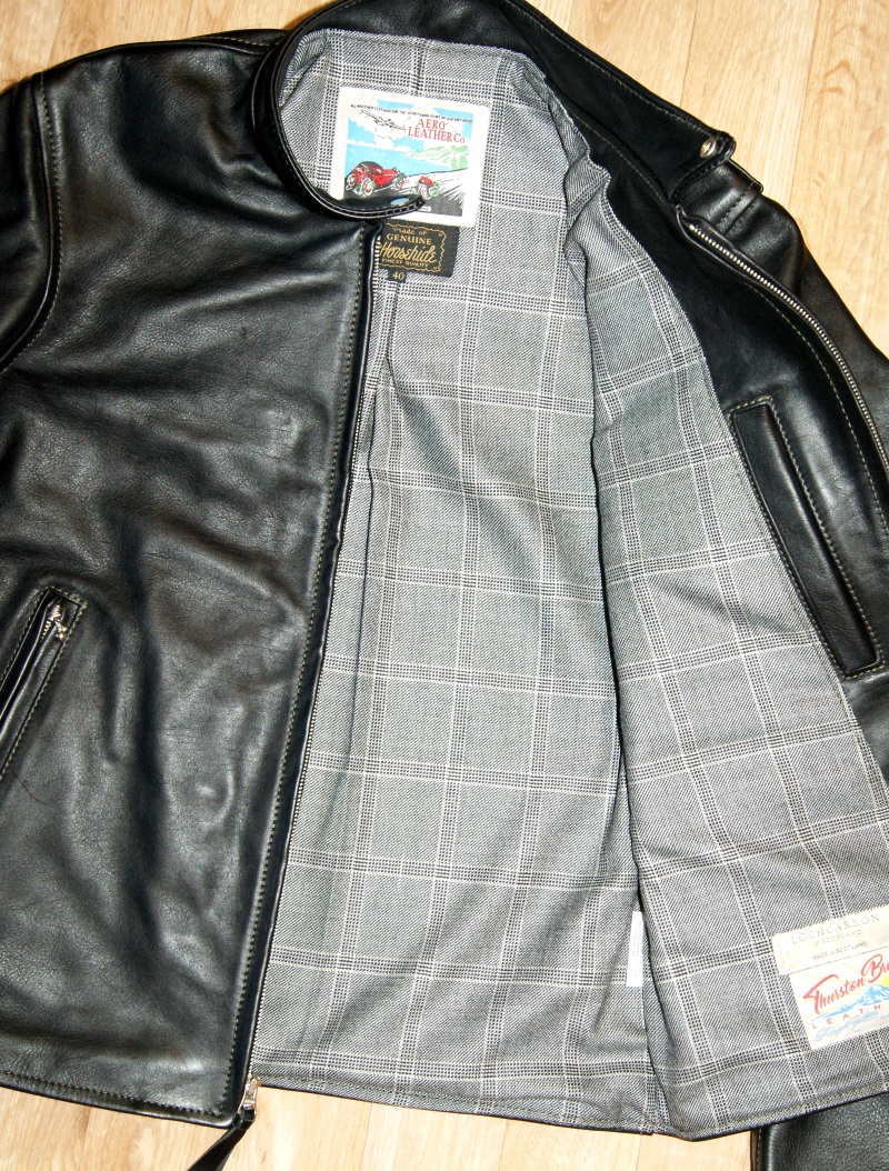 Aero Board Racer Black Vicenza Horsehide LS9 Dornoch Check Tweed wool lining.jpg