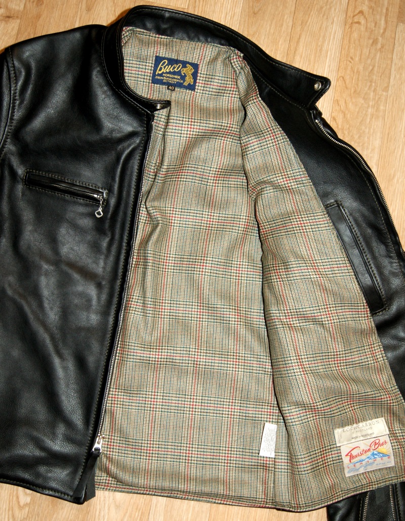 Aero Board Racer Black Vicenza Horsehide size 40 GT2 Minto Check Tweed wool lining.jpg