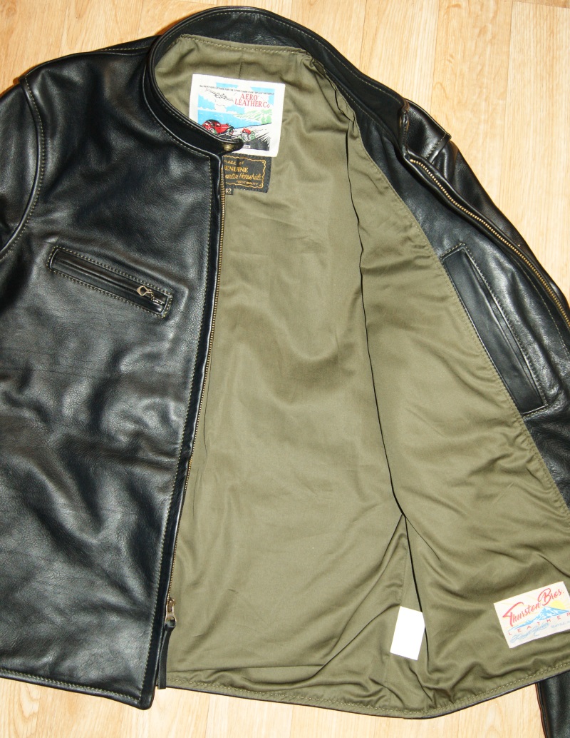 Aero Board Racer Black Vicenza Horsehide T7Y olive cotton sateen lining.jpg