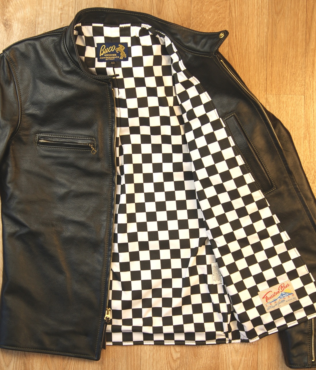 Aero Board Racer Blackened Brown Vicenza Horsehide ABD checkered cotton lining.jpg