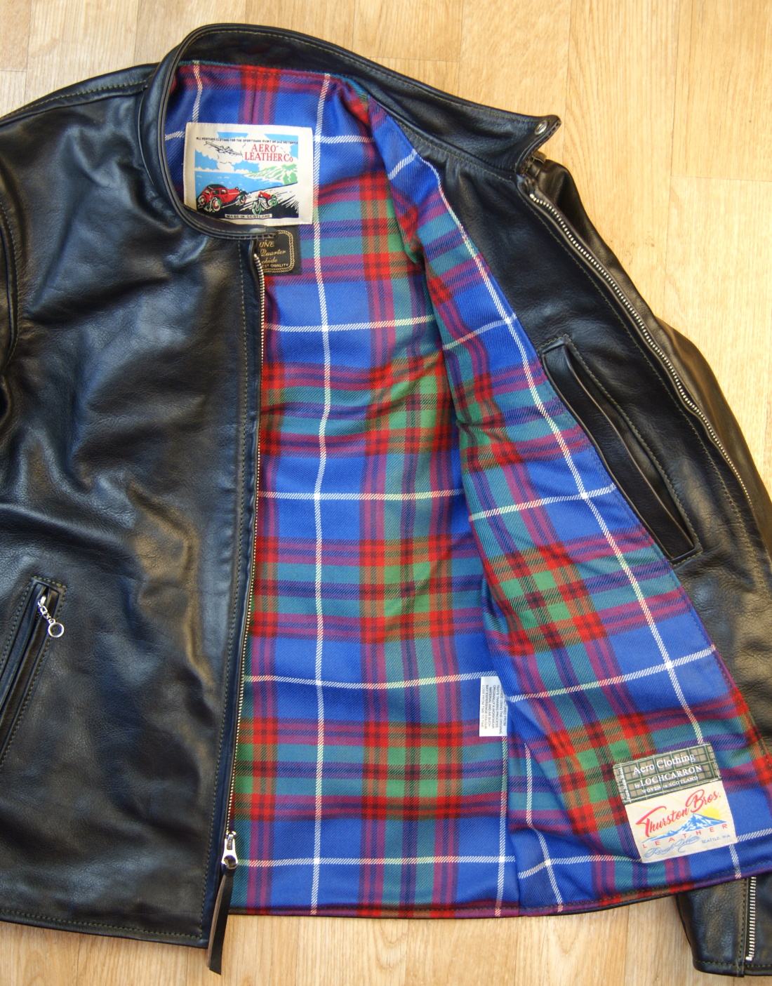 Aero Board Racer Blackened Brown Vicenza Horsehide ZSL Edinburgh tartan lining.jpg