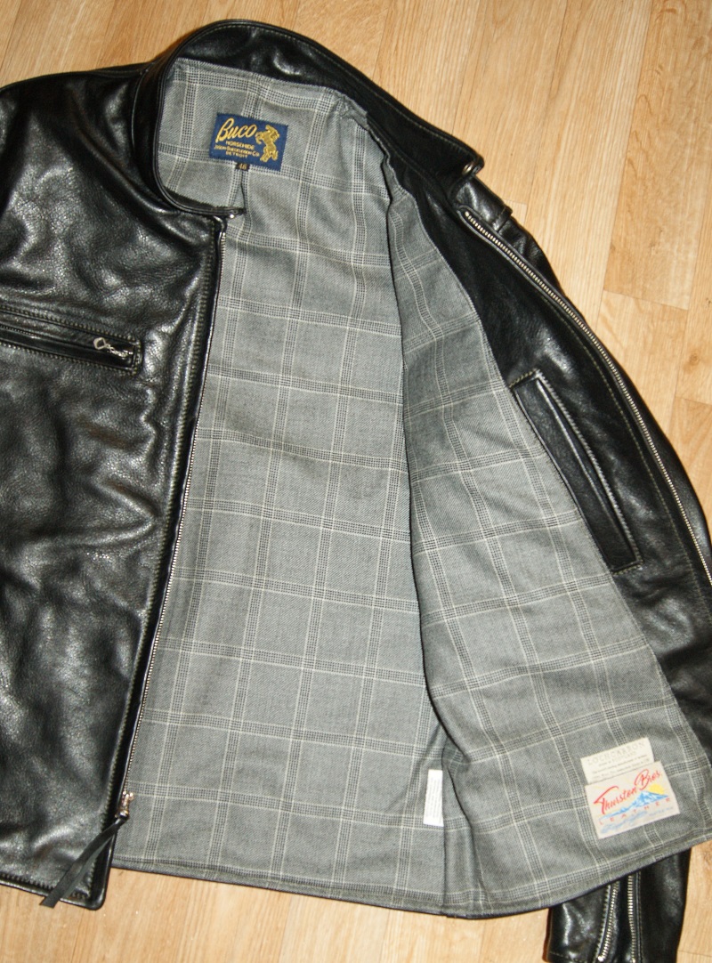 Aero Board Racer Buco Black Vicenza Horsehide SD8 Dornoch Check Tweed lining.jpg