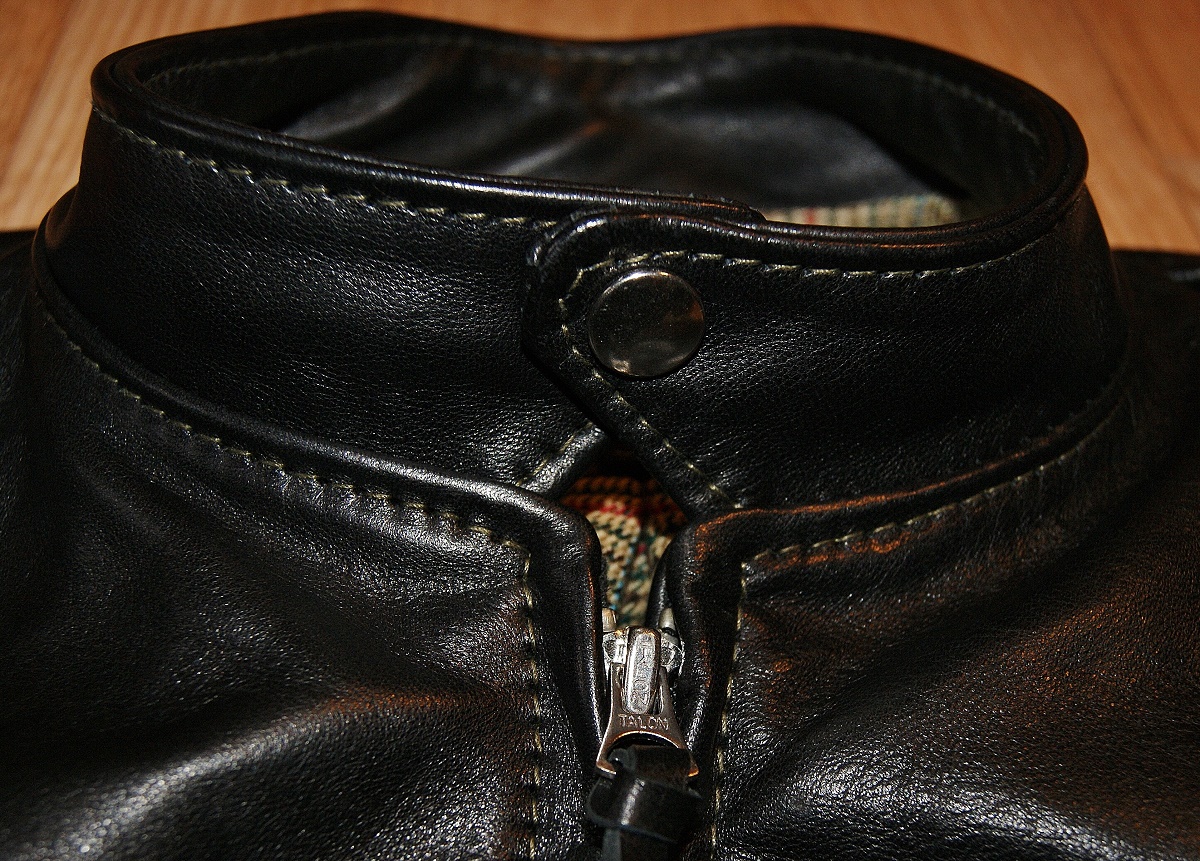 Aero Board Racer Buco J-100 Black Vicenza Horsehide collar snap.jpg