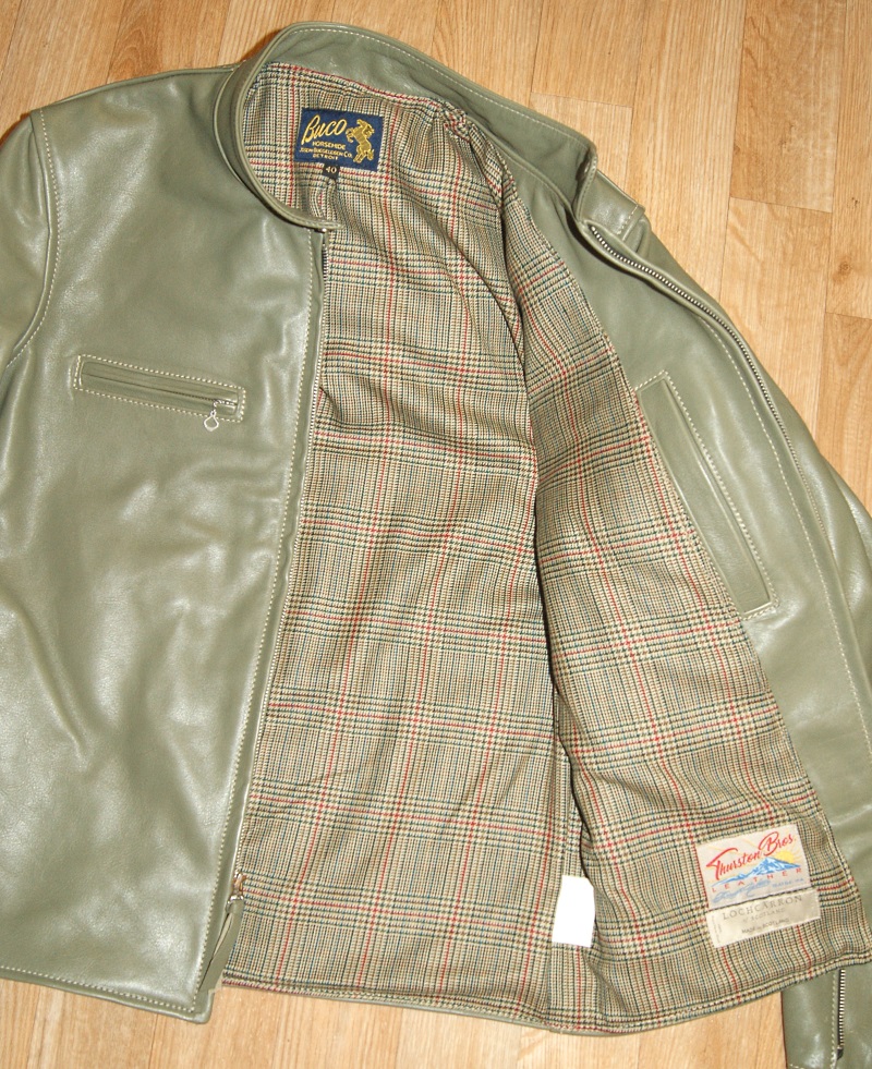 Aero Board Racer Buco Olive Vicenza Horsehide AU2 Minto Check Tweed lining.jpg