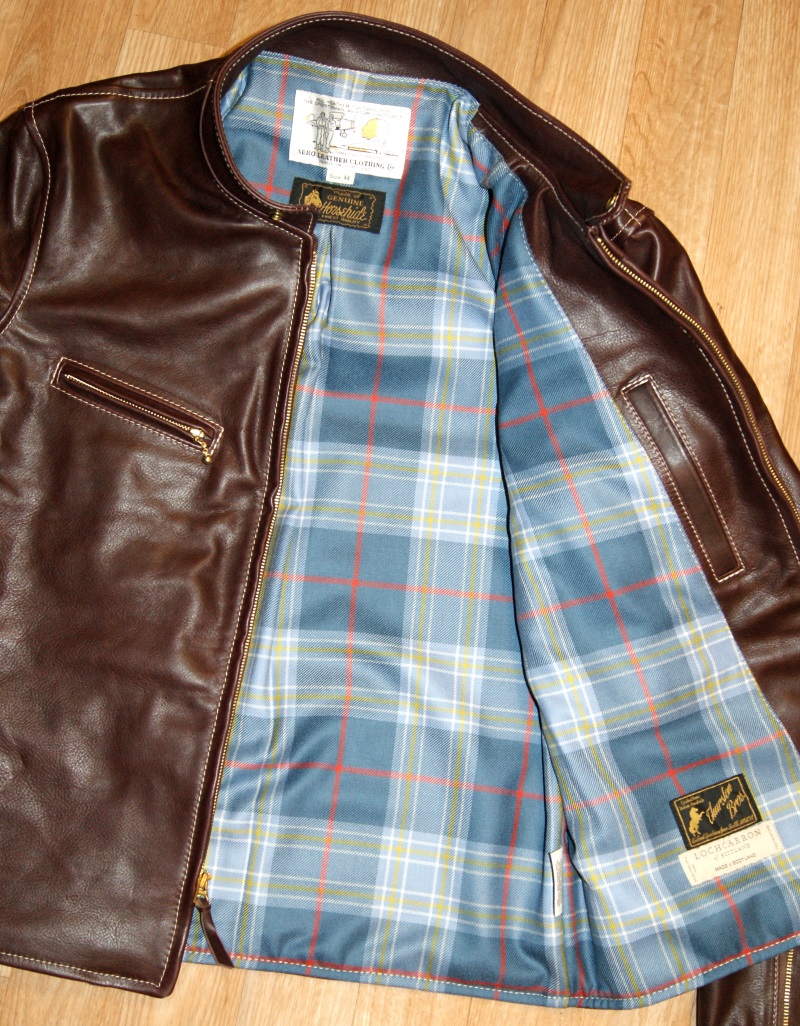 Aero Board Racer Cordovan Vicenza Horsehide size 44 Musselburgh tartan lining.jpg