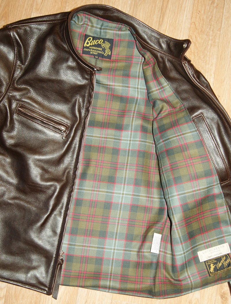 Aero Board Racer Dark Seal Vicenza Horsehide 42 U9 Lochaber Weathered tartan lining.jpg