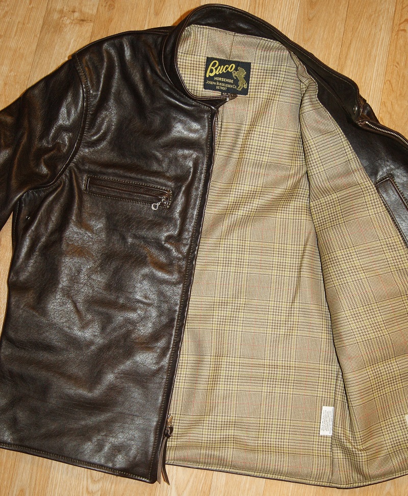 Aero Board Racer Dark Seal Vicenza Horsehide 46 Crail Check Tweed wool lining.jpg