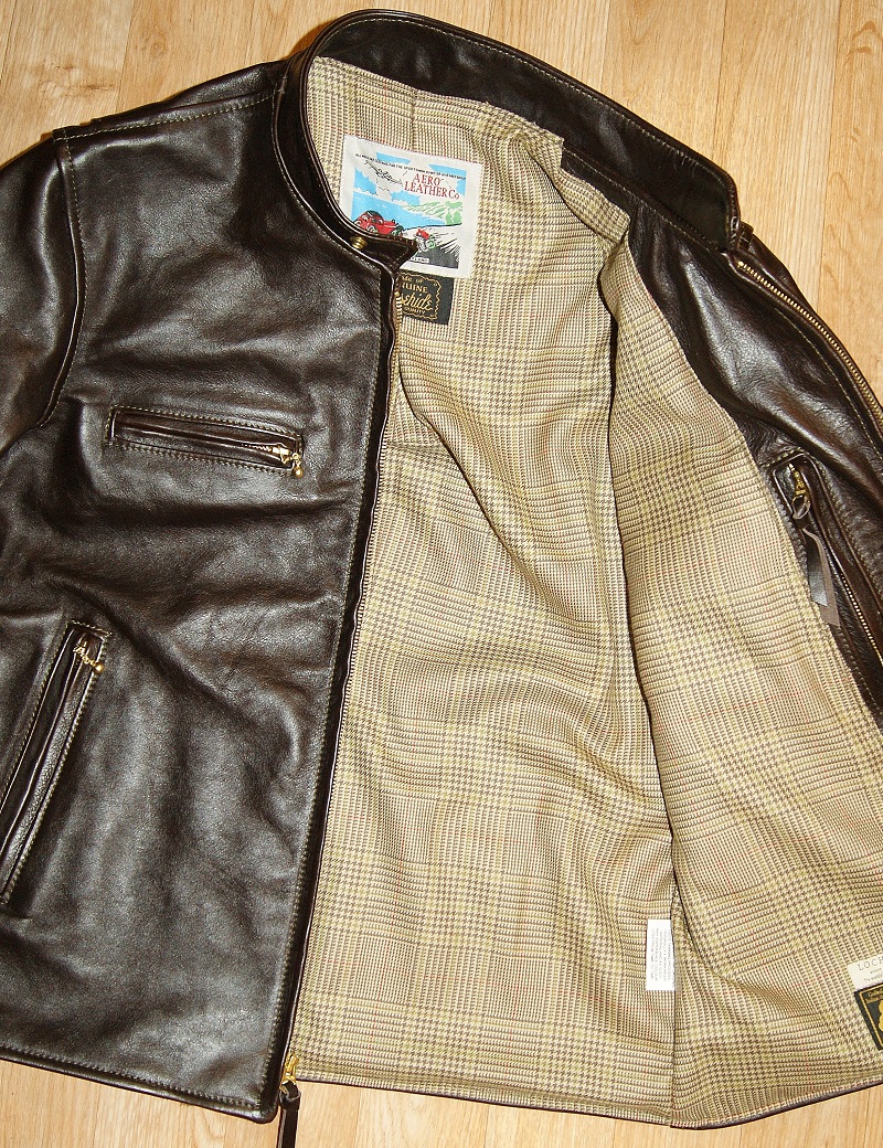 Aero Board Racer Dark Seal Vicenza Horsehide Crail Check Tweed lining.jpg