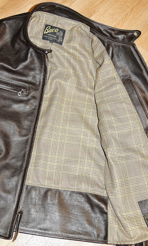 Aero Board Racer Dark Seal Vicenza Horsehide Crail Check Tweed wool lining.jpg