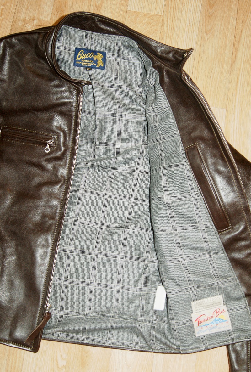 Aero Board Racer Dark Seal Vicenza Horsehide JE36 Dornoch Check Tweed lining.jpg