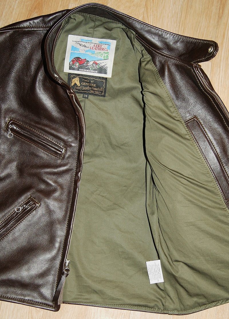 Aero Board Racer Dark Seal Vicenza Horsehide olive cotton sateen lining.jpg