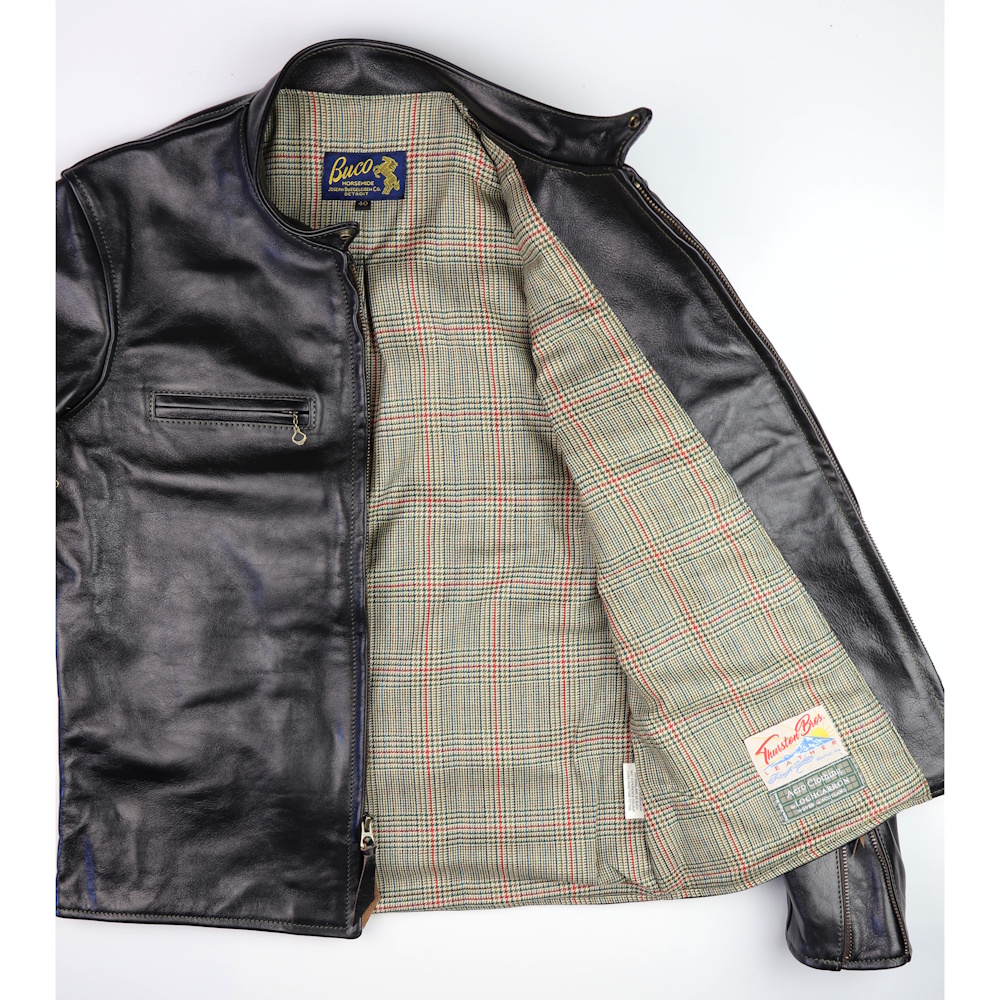 Aero Board Racer J100 Blackened Brown Vicenza horsehide PV5C Minto Tweed lining IG square.jpg