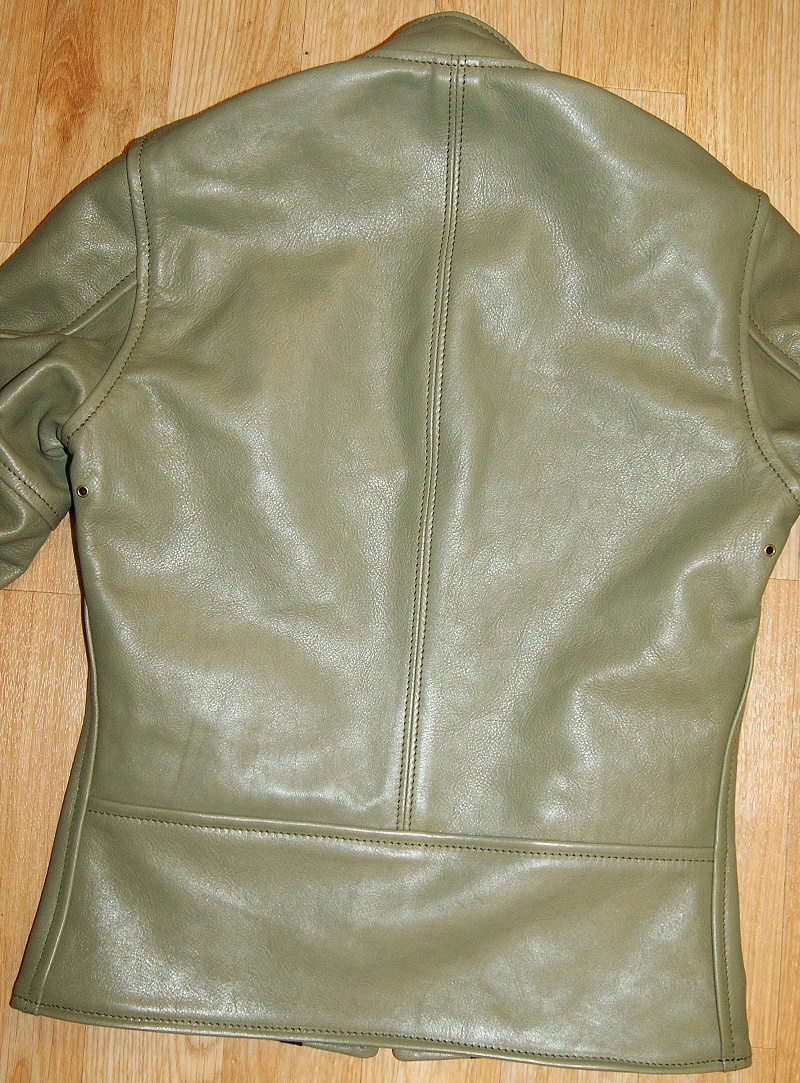 Aero Board Racer Olive Vicenza Horsehide back.jpg