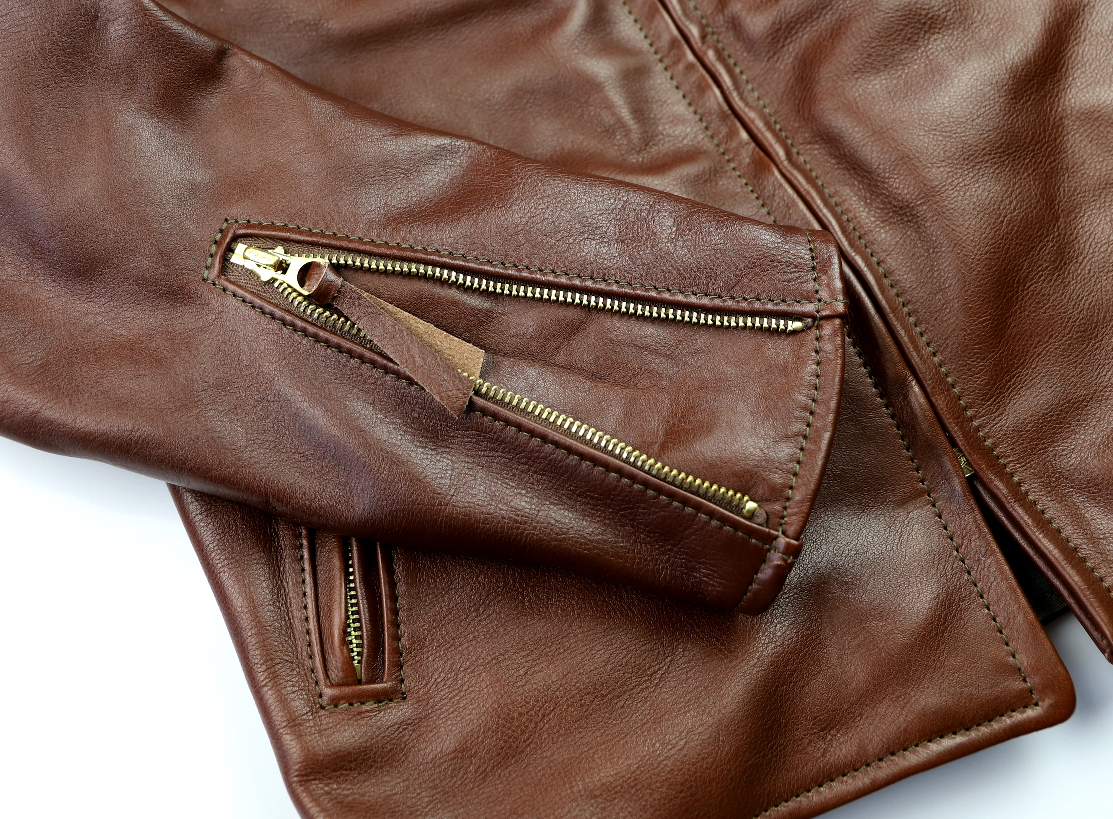 Aero Board Racer Russet Vicenza Horsehide EBN sleeve cuff.jpg