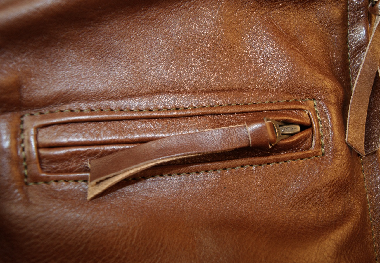 Aero Board Racer Russet Vicenza Horsehide JW5 chest pocket.jpg