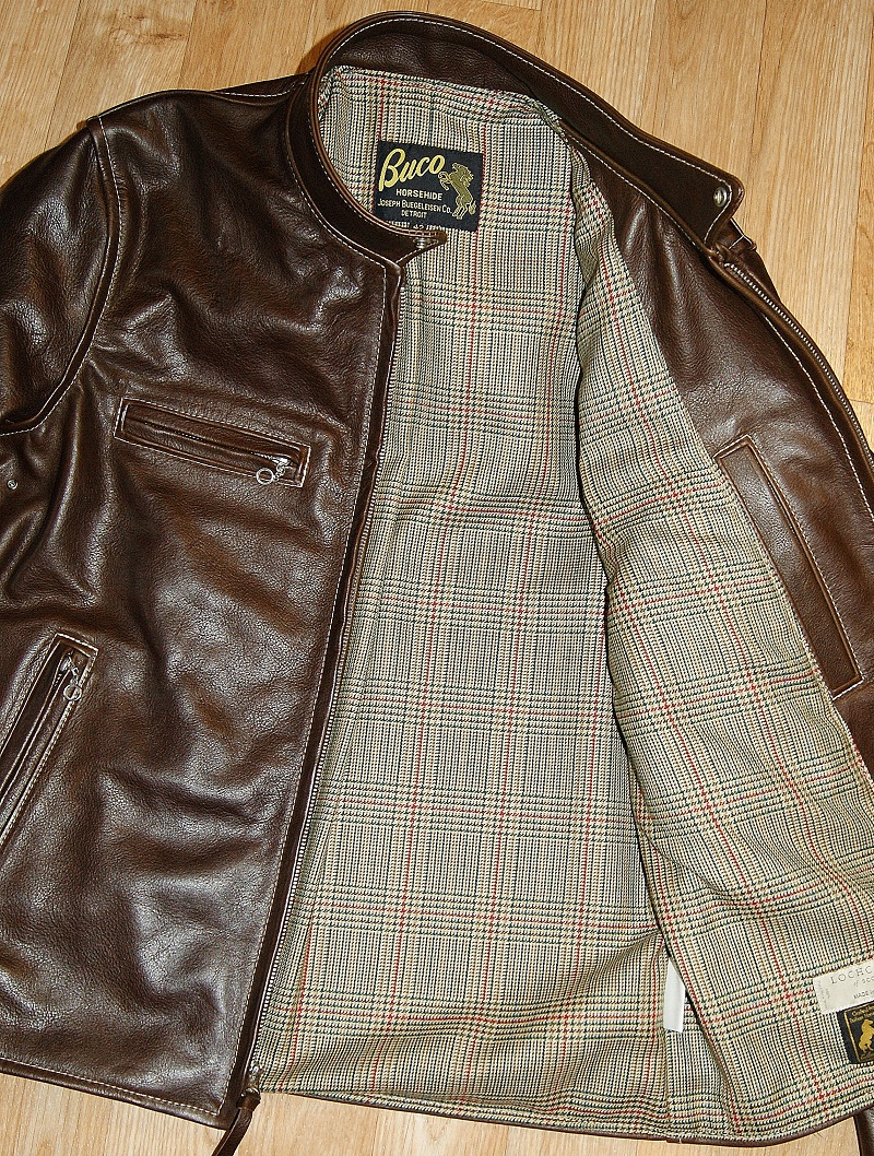 Aero Board Racer Seal Vicenza Horsehide Minto Check Tweed wool lining.jpg