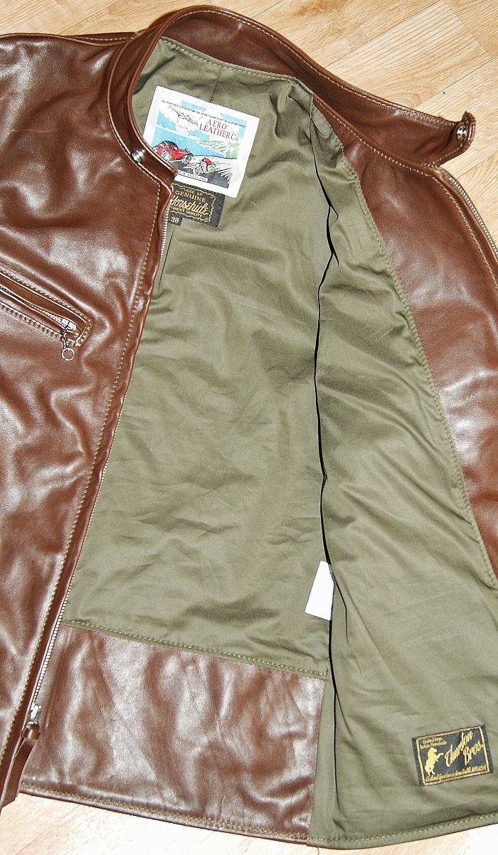 Aero Board Racer Seal Vicenza Horsehide olive sateen lining.jpg