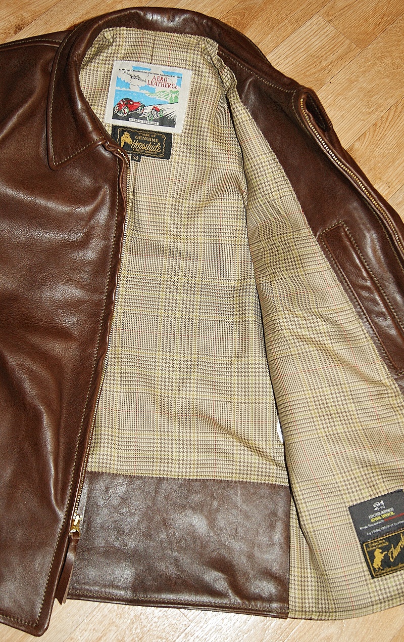 Aero Board Racer Seven Seal Vicenza Horsehide Crail Check Tweed wool lining.jpg