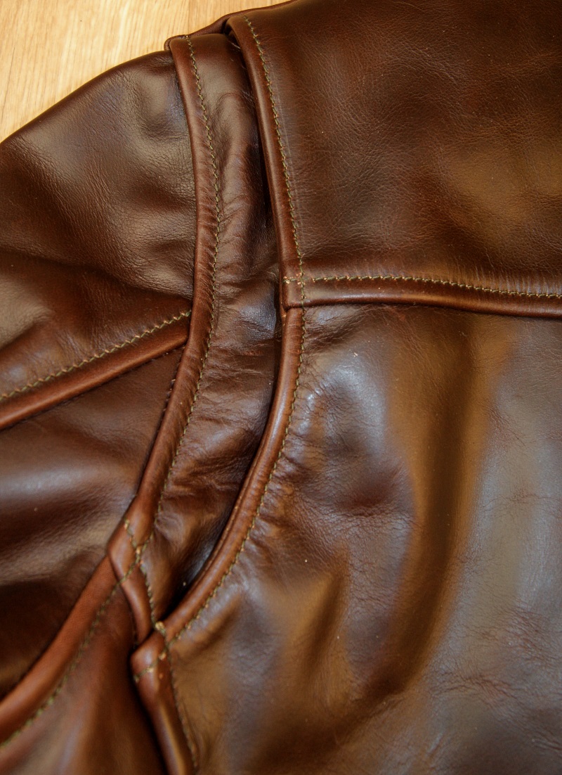 Aero Bootlegger Brown CXL Steerhide EC7 shoulder gusset.jpg