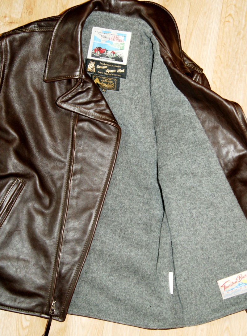 Aero Bootlegger Dark Seal Vicenza Horsehide JF8 grey alpaca wool lining.jpg