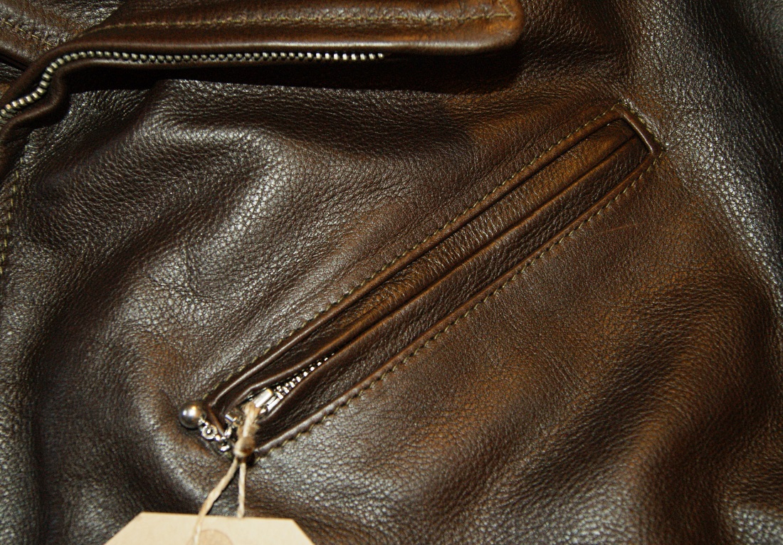 Aero Bootlegger Dark Seal Vicenza Horsehide WQ44 chest pocket.jpg