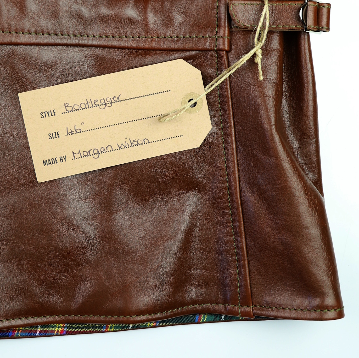 Aero Bootlegger Russet Vicenza Horsehide name tag.jpg