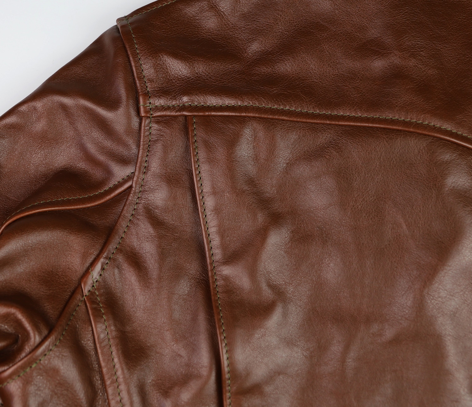 Aero Bootlegger Russet Vicenza Horsehide yoke.jpg