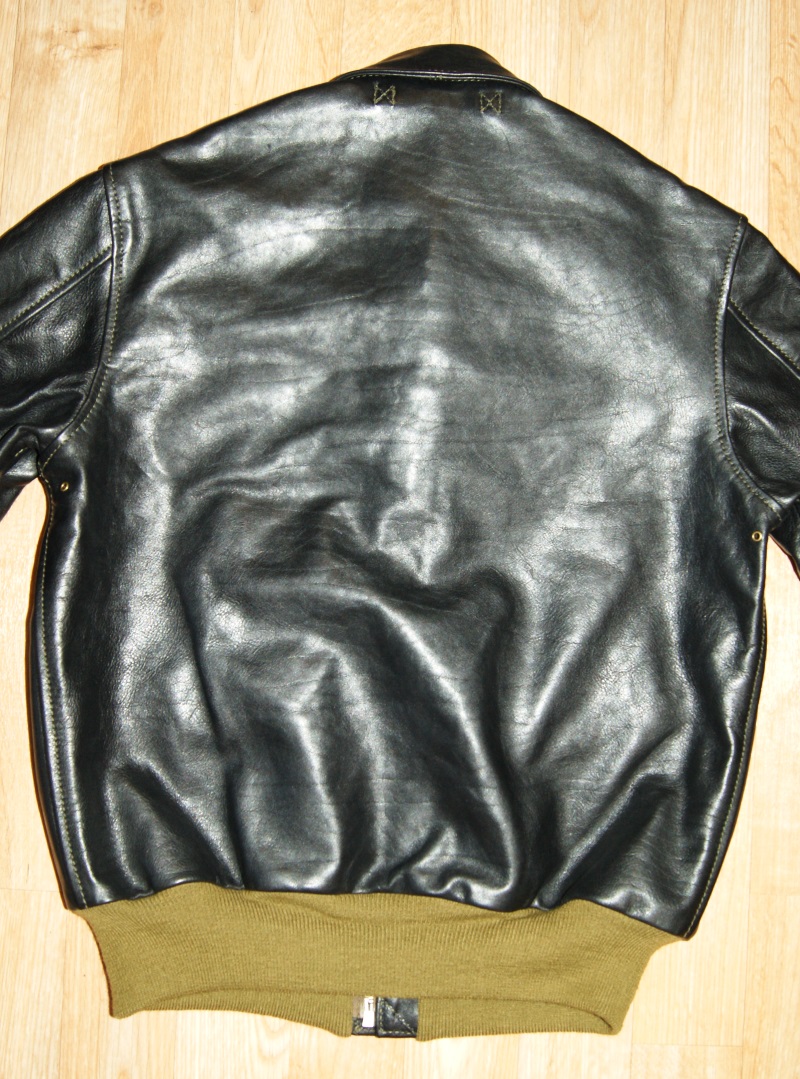 Aero Bronco A-2 Black Vicenza Horsehide FL99 back.jpg