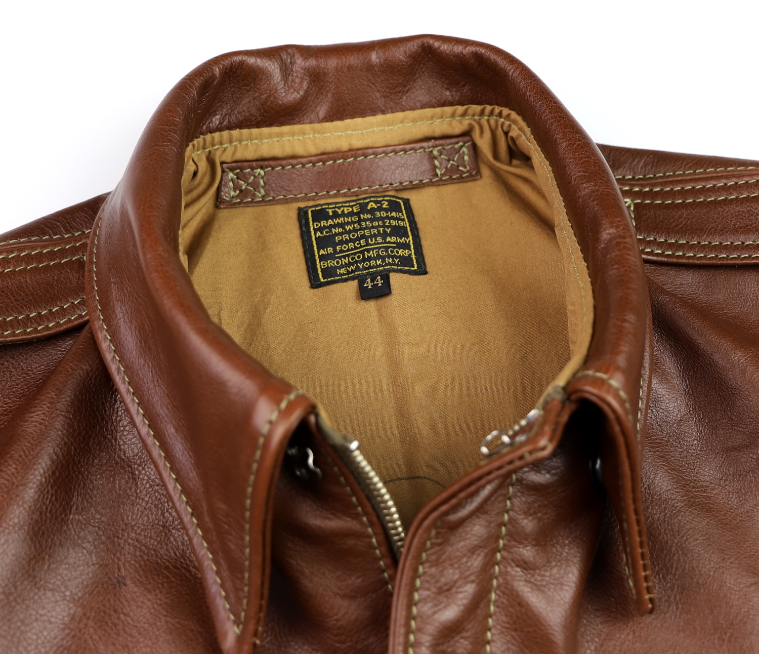 Aero Bronco A-2 Russet Vicenza AC5 collar.jpg