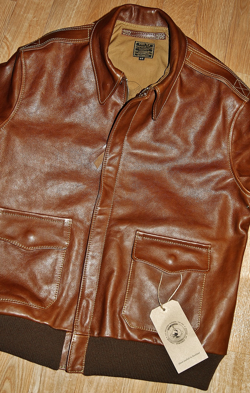 Aero Bronco A-2 Russet Vicenza Horsehide 44 front.jpg