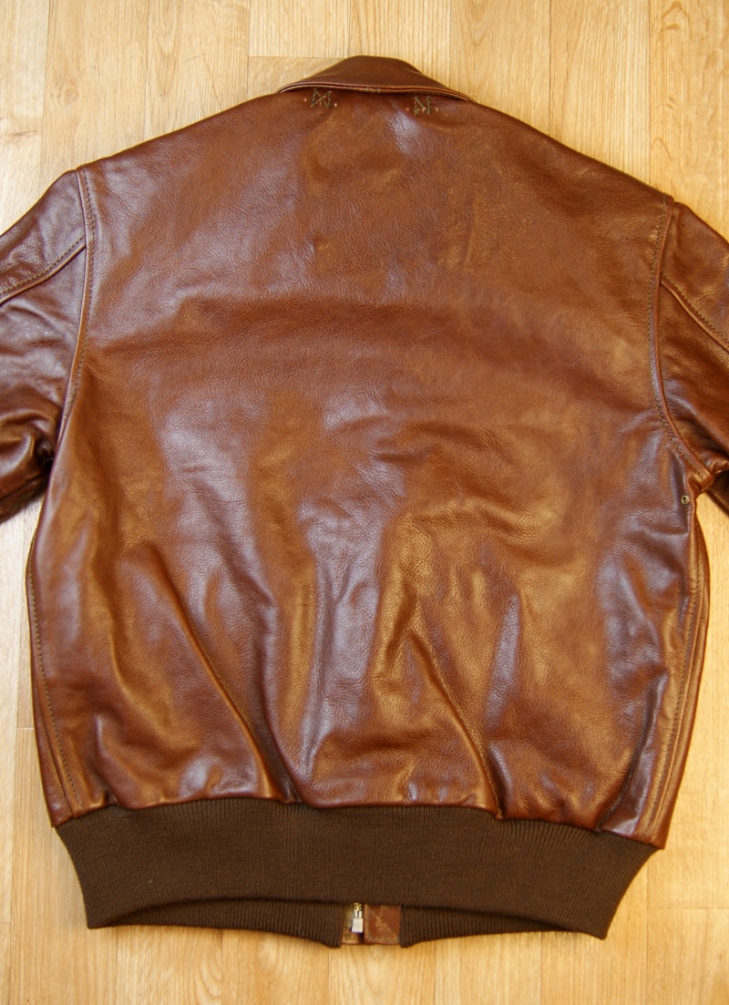 Aero Bronco A-2 Russet Vicenza Horsehide QL2 back.jpg