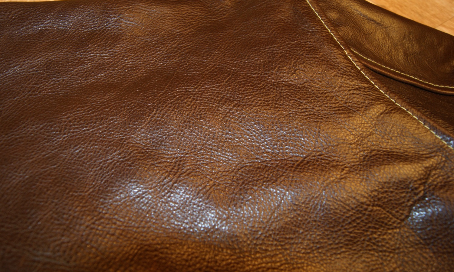 Aero Bronco A-2 Sea Vicenza Horsehide LES7 back grain.jpg