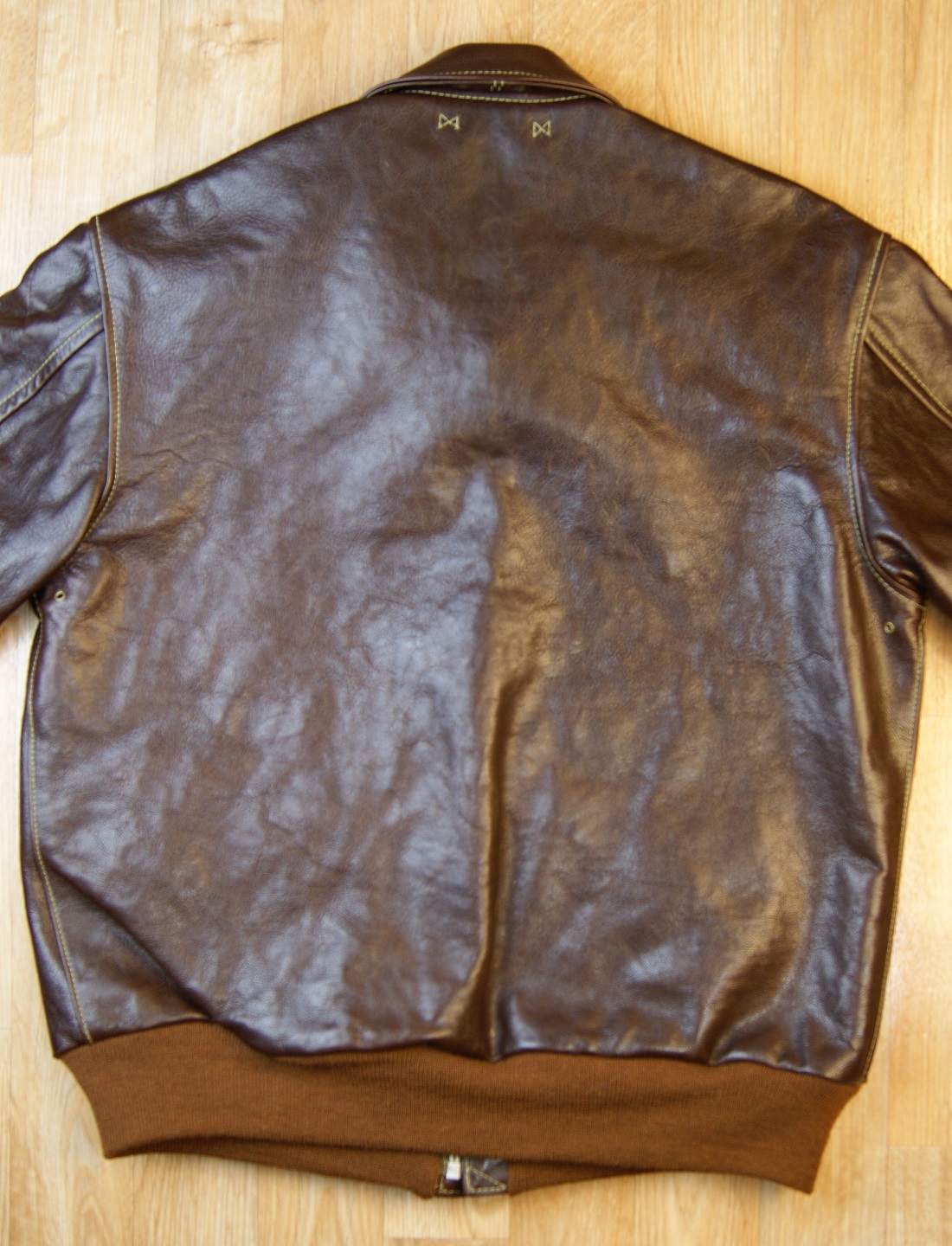 Aero Bronco A-2 Sea Vicenza Horsehide LES7 back.jpg