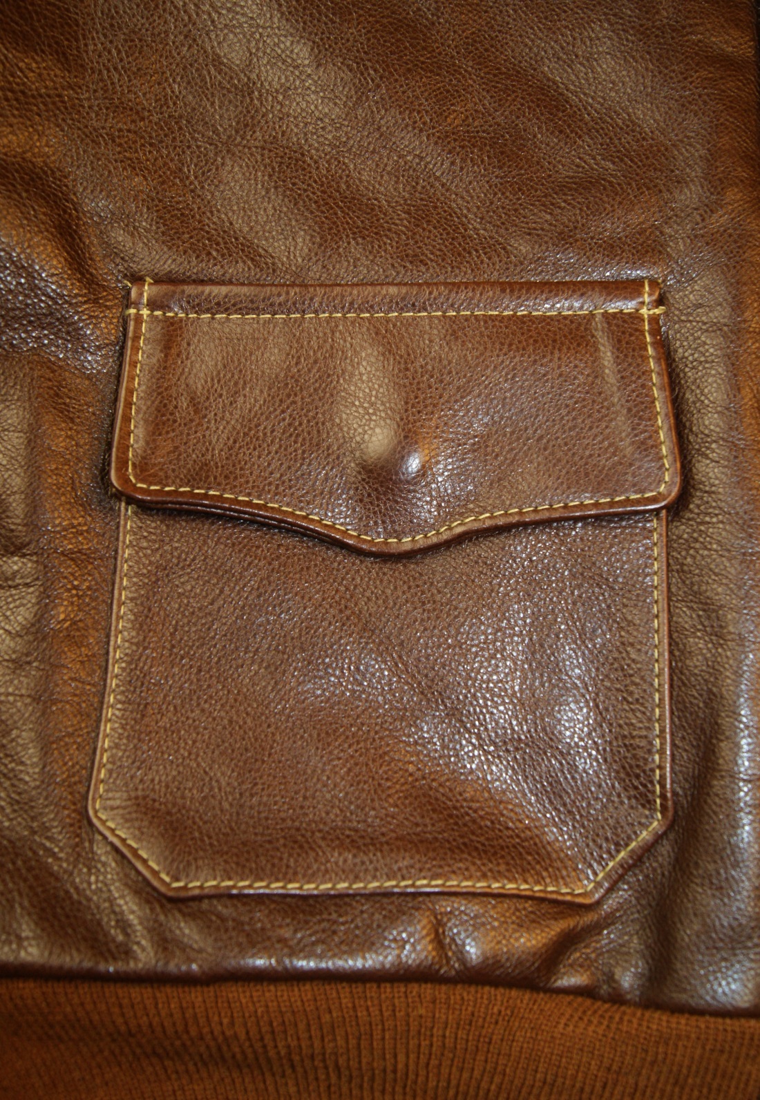 Aero Bronco A-2 Sea Vicenza Horsehide LES7 patch pocket.jpg