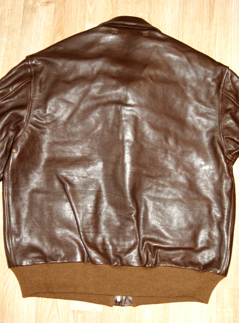 Aero Bronco A-2 Seal Vicenza Horsehide BH1 size 46 back.jpg