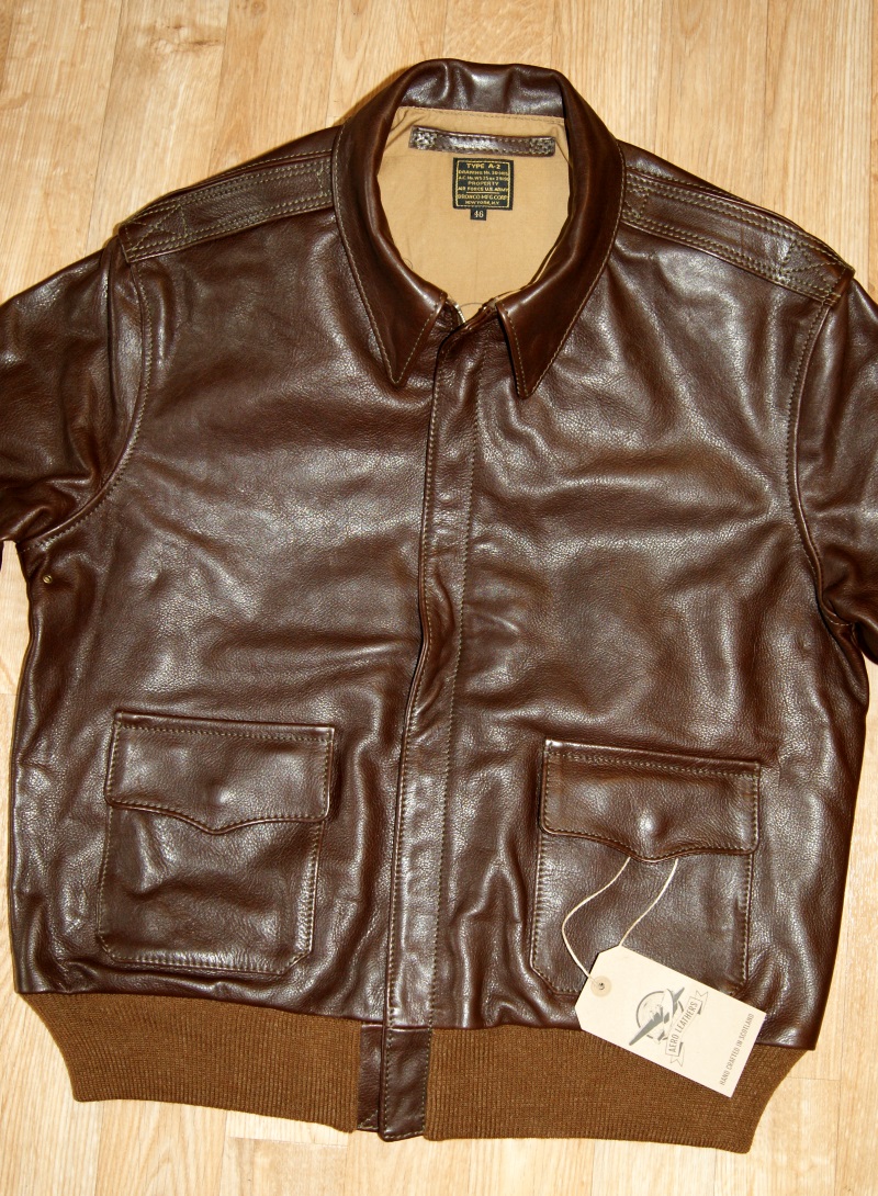 Aero Bronco A-2 Seal Vicenza Horsehide BH1 size 46 front.jpg