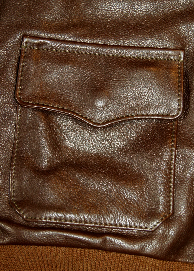 Aero Bronco A-2 Seal Vicenza Horsehide BH1 size 46 patch pocket.jpg