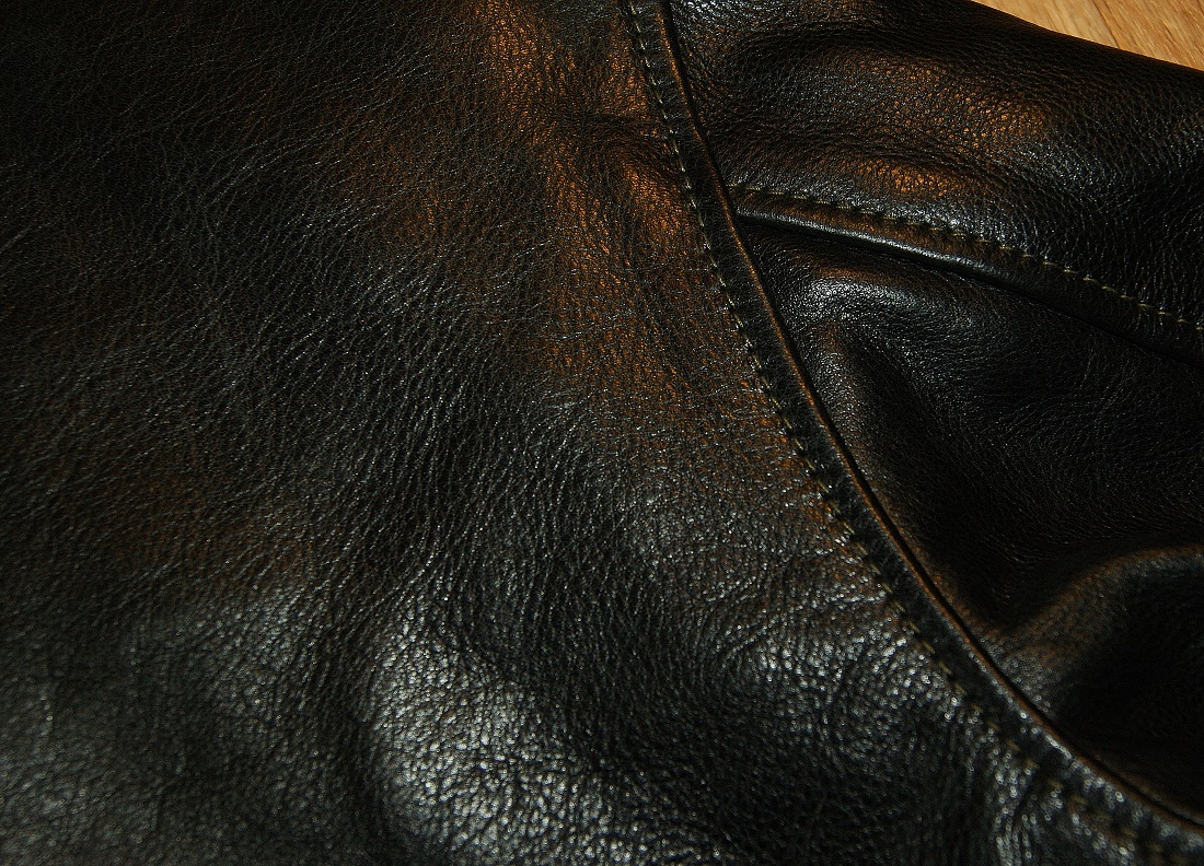 Aero Bronco Black Vicenza Horsehide 40 shoulder grain.jpg