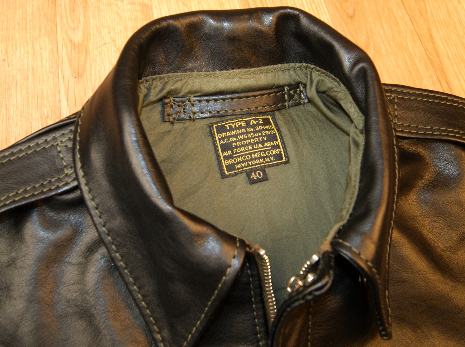 Aero Bronco Black Vicenza Horsehide SV19 tag.jpg